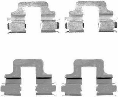 HELLA PAGID 8dz355203331 -  Комплектующие, колодки дискового тормоза